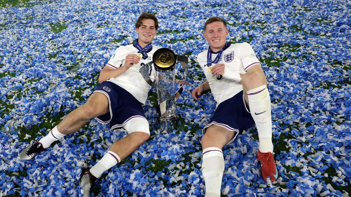 Alex Scott and Elliott Anderson controlled the game from midfield in a brilliant first-half display from England.