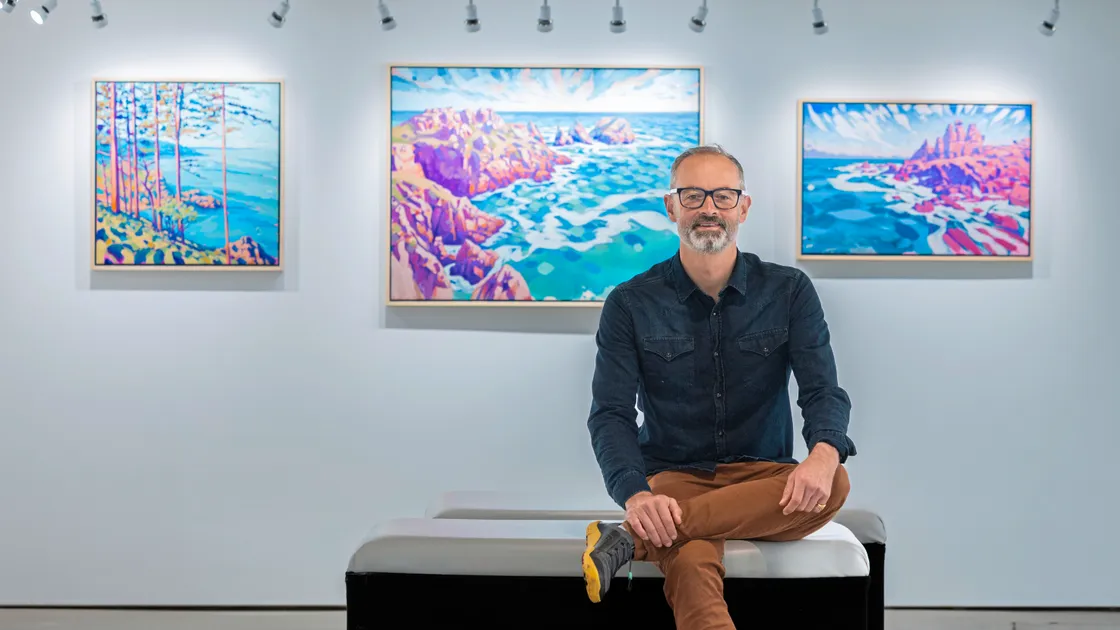 The Lidded Lands, features artworks by James Colmer (pictured) and Vesna Parchet and poetry by Magnus Buchanan