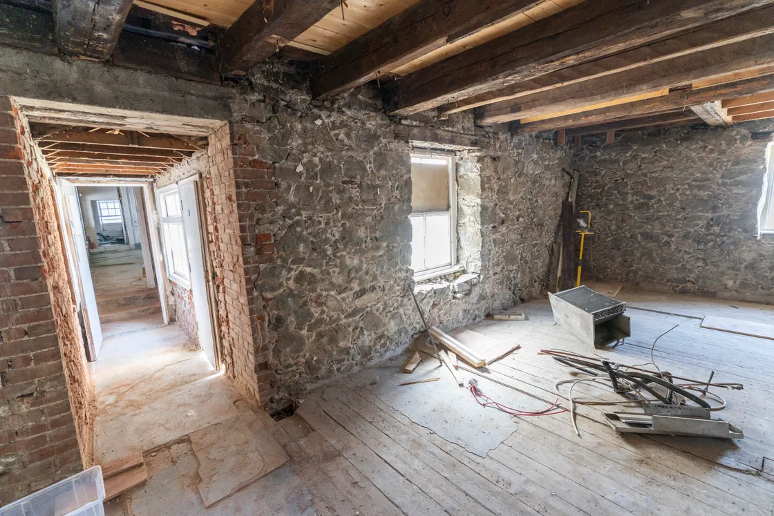 Each flat has a unique layout, with Tyrell Dowinton Architects shaping them to fit into the space.