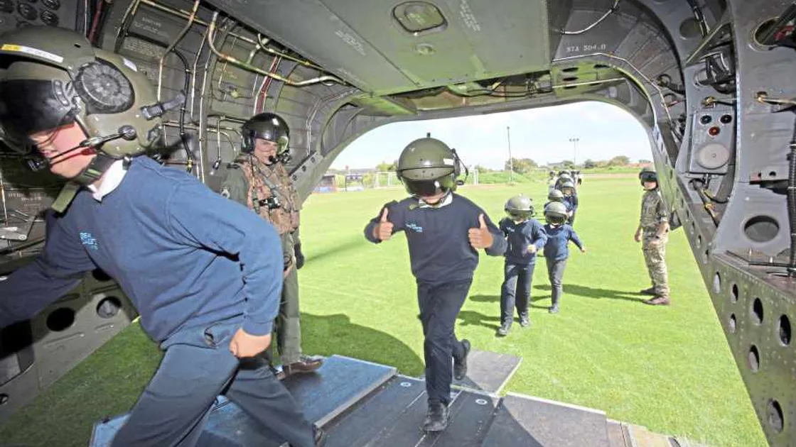Cadets finally get to fly in RAF Chinook