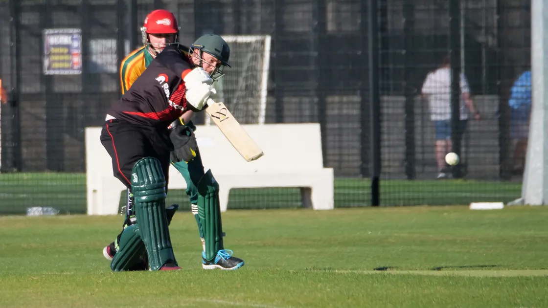 Zak Damarell drives through the off-side. (Picture by Gareth Le Prevost, 30935325)