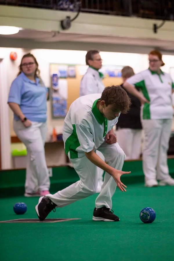 Bradley Le Noury gave the hosts their first success of the weekend with victory in the men’s under-25 singles final. (Picture by Sophie Rabey, 30372437)