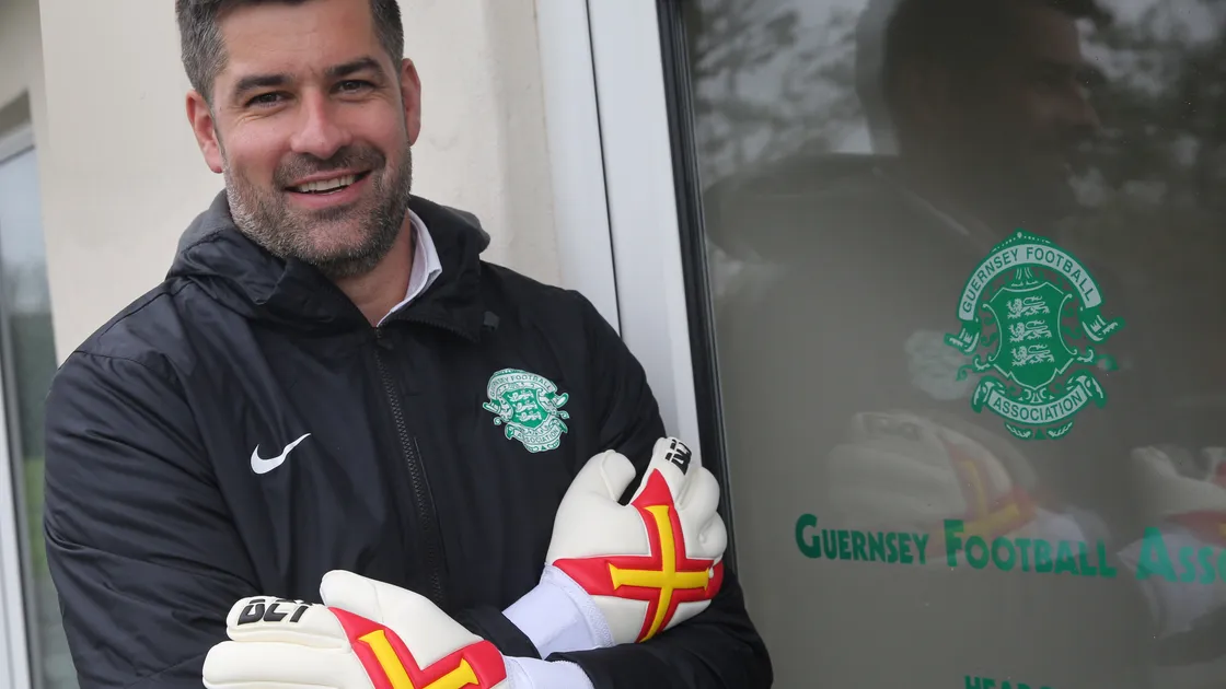 Player-coach: Guernsey manager Chris Tardif has named himself as one of the two goalkeepers in his squad for the Muratti Vase final on Saturday. (Picture by Adrian Miller, 21401290)