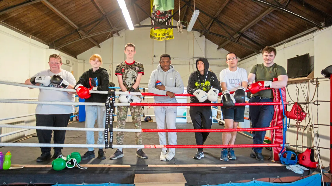 Left to right, Emma Galsworthy, Ella de Garis, Tom Goodwin, Hamilton Chisenga, Seb Mauger, Jorge Gois and Tom de Garis. (Picture by Sophie Rabey, 33305182)