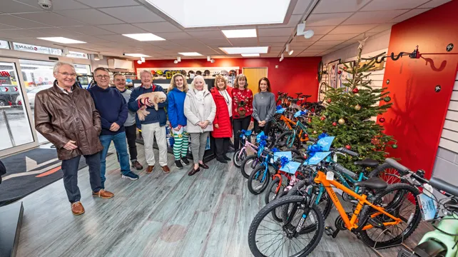 Sarah Groves Foundation donates 32 bikes for children