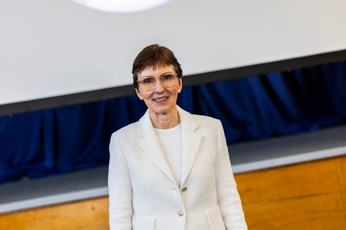 Dr Sharman spoke about her experience at the Sixth Form Centre for students from various island schools and other invited guest.