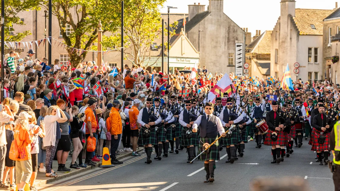 A big crowd turned out to see the largest event in Orkney’s history officially opened.