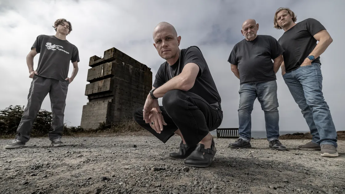 The latest edition: left to right John Frankland, Tom Edwards, Ady Miller and Peter Frankland