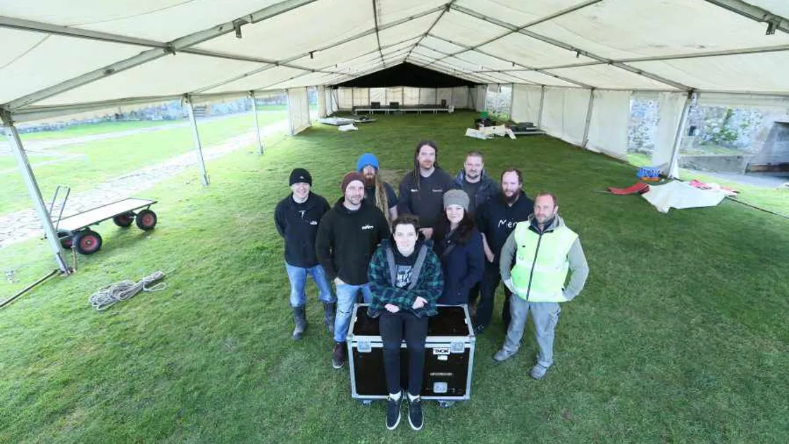 Stage is set at Vale Castle for Jonah Beats music festival