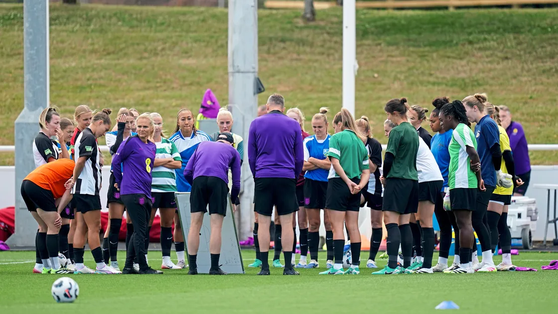 The girls got the chance to watch the Lionesses in person ahead of this summer’s Euros