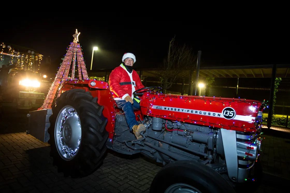 Mark Le Prevost at the wheel of his Massey-Ferguson.(31580178)