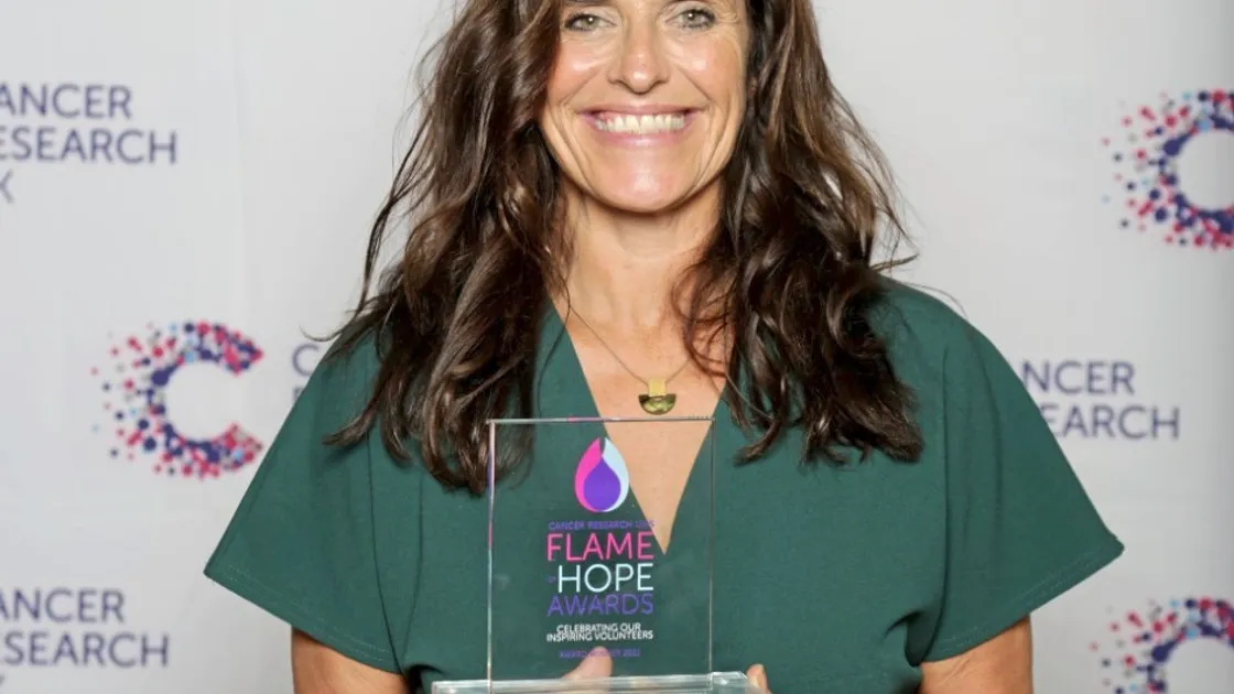 Susie Campanella received the Pioneer of the Year Award as part of Cancer Research UK’s Flame of Hope Awards.