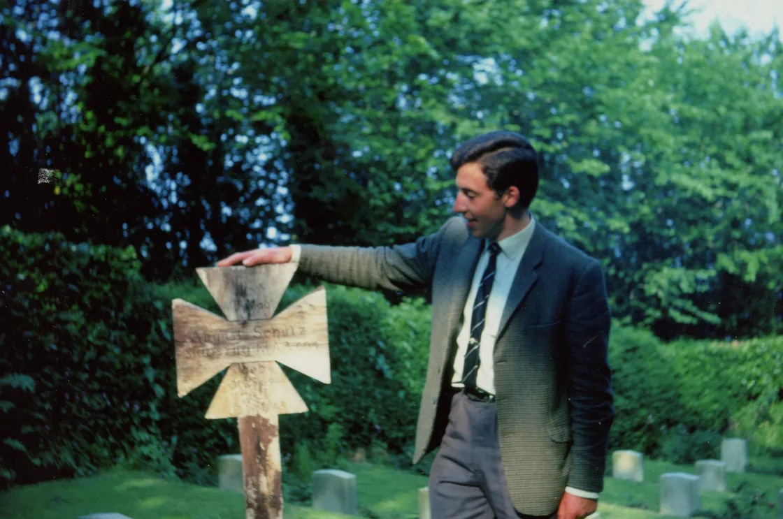Richard at the Fort George military cemetery in July 1968.