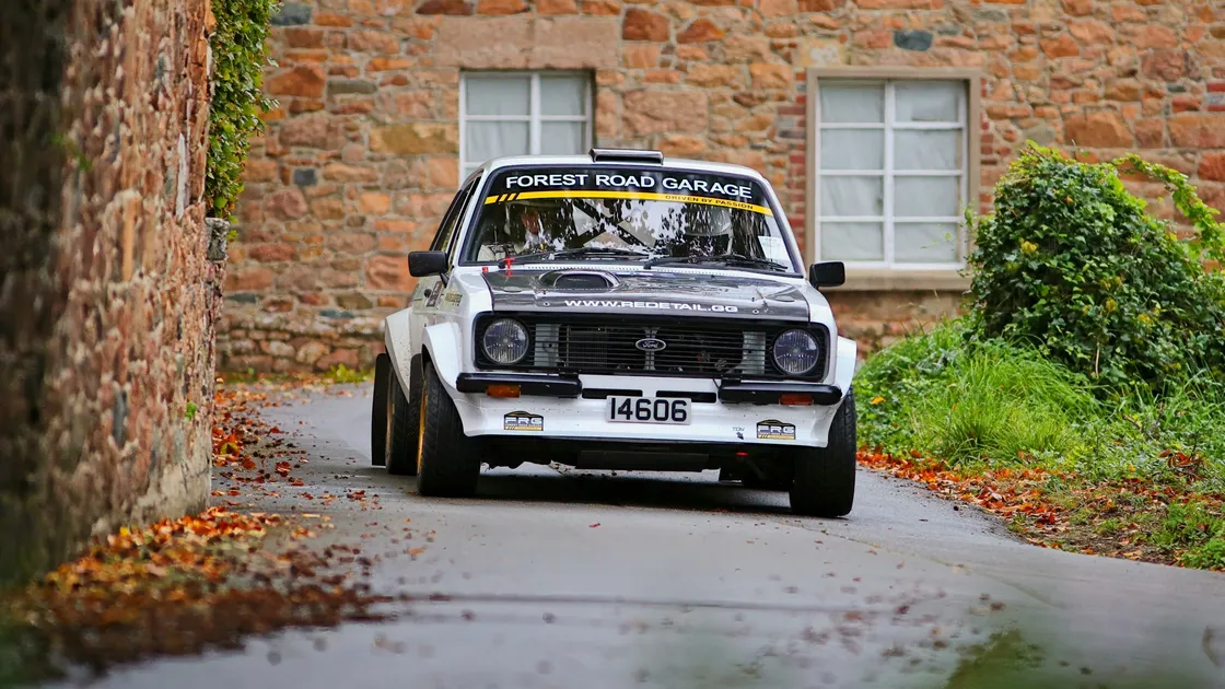 Father-and-son Paul and Jamie Trebert registered an impressive top-five finish in their Ford Escort MK2.