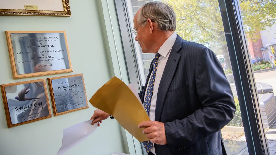 Le Platon Care Home celebrated several significant events at a ceremony led by the charity’s Patron, Sir Richard Collas. 	 (Picture by Andrew Le Poidevin, 34724329)