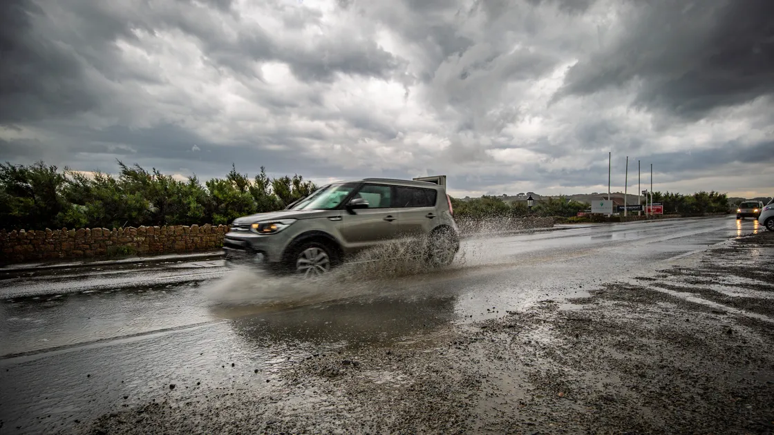 The island saw 5.4mm of rain on Monday – five times more than on an average September day. (Picture by Sophie Rabey, 31234229)