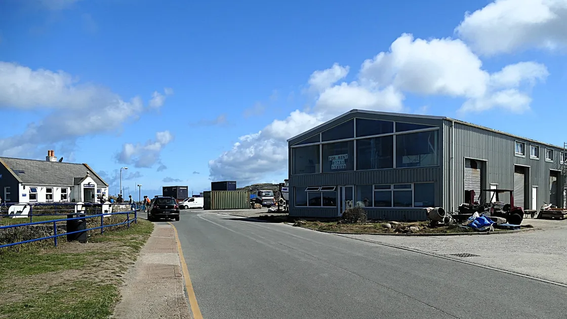 The ground floor building near the harbour is the location for a new Iceland supermarket in Alderney. (Picture by David Nash, 34907139)