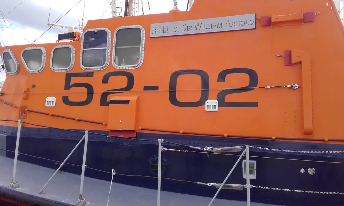 Regular visitor to Guernsey, Malcolm Turner was surprised to see an iconic Guernsey lifeboat, The Sir William Arnold, under going restoration on the river at Heybridge Basin, Maldon, Essex, which is near his home. (28495820)
