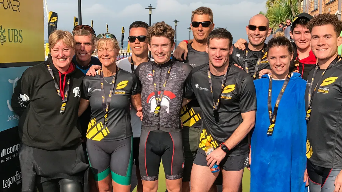Previously in Jersey... The Ravenscroft Titans team at the inaugural event in 2017. Andrea Nightingale and James McLaughlin are at the front, second and third from the left. 				        (22643767)