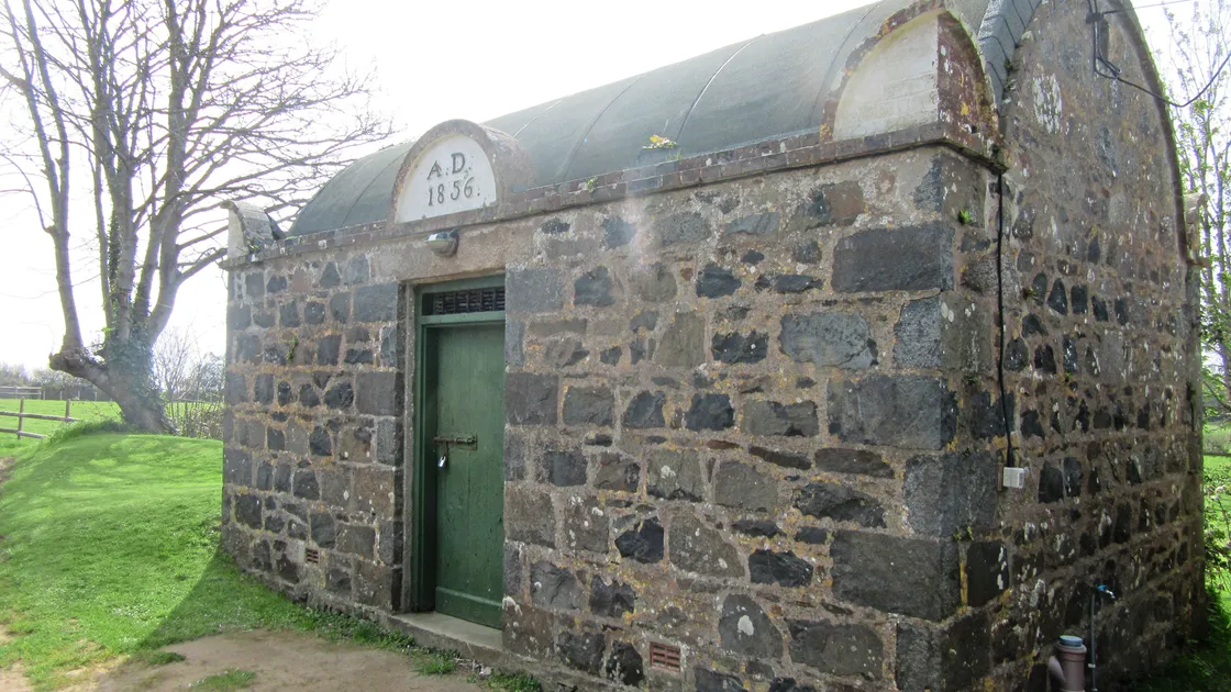 Work carried out over the summer on Sark Prison involved repairing and repainting the front door and its ironwork, before weeds are removed from the roof and repairs are carried out to the brickwork and corner wings. 									 (34959807)