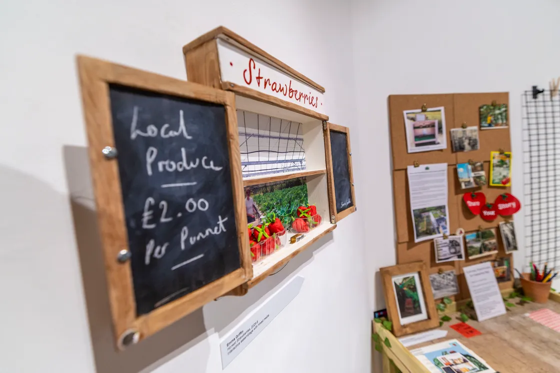 Emma Griffin’s Honest Strawberries interactive installation.