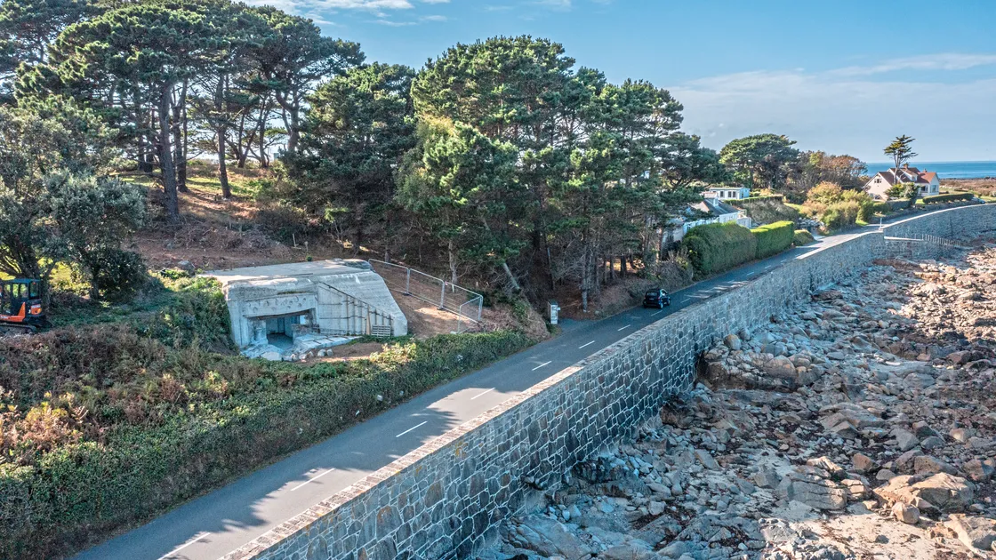 The application had proposed opening up part of the bunker and then adding an extension to create a one-bedroom home