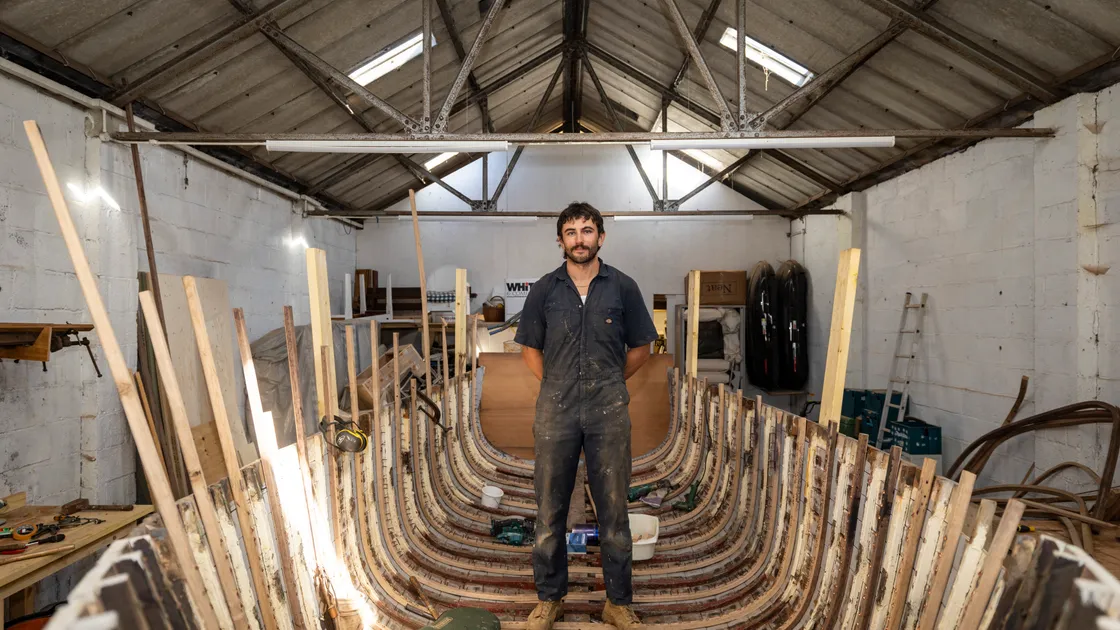 Edmund Morgan has returned to the island in the past year, bringing with him the skills of a traditional wooden boat builder. His work allows him to revisit the 19th century when building wooden ships was one of the island’s leading industries.