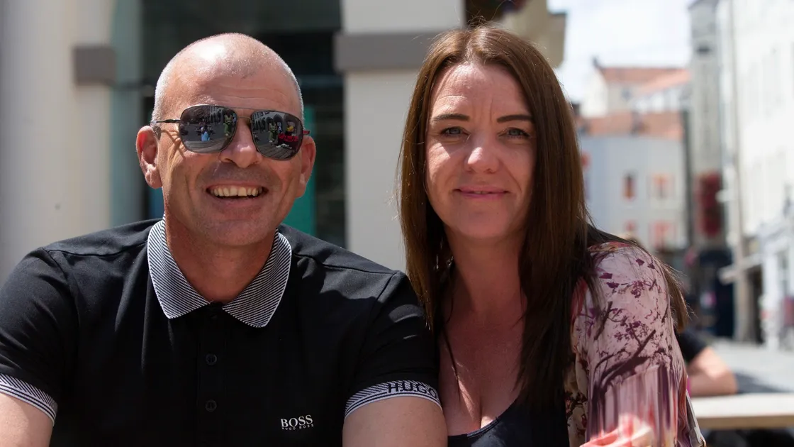 Michael Ogier, left, with Rachel Or. (Picture by Cassidy Jones, 29693084)