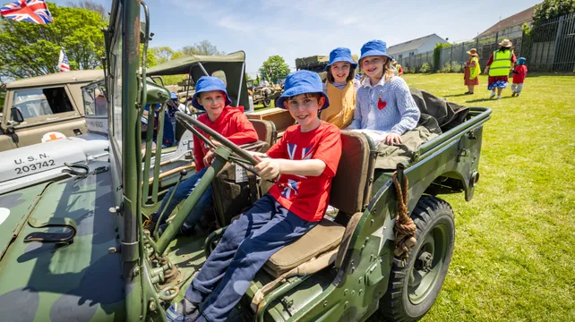 St Martin’s pupils take the wheel for Liberation Day