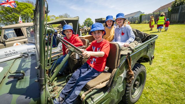 St Martin’s pupils take the wheel for Liberation Day