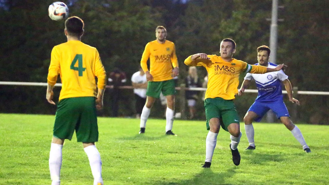 The 2018 Martinez Cup clash between FNB Priaulx League champions Rovers and Guernsey FA Cup winners Vale Rec.(Picture by Adrian Miller , 28464717)