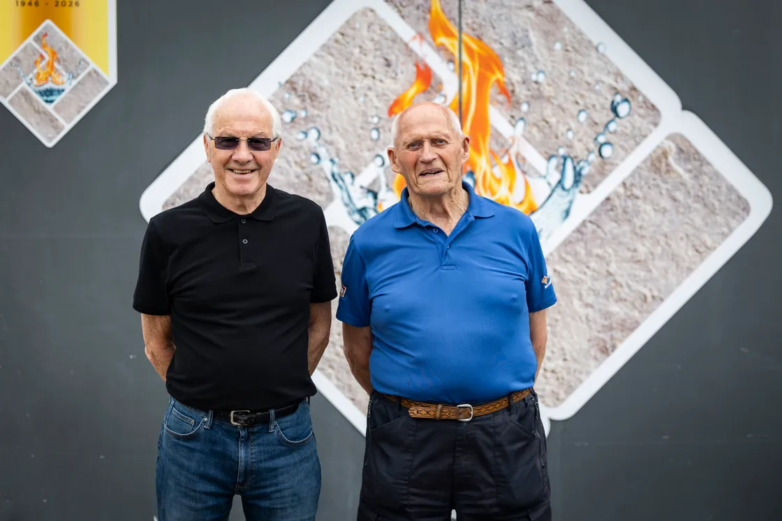 Many members of staff have worked 30 to 40 years at the business, including 97-year-old Frank Marquis, right, who joined the business 40 years ago after a career as a mechanic.