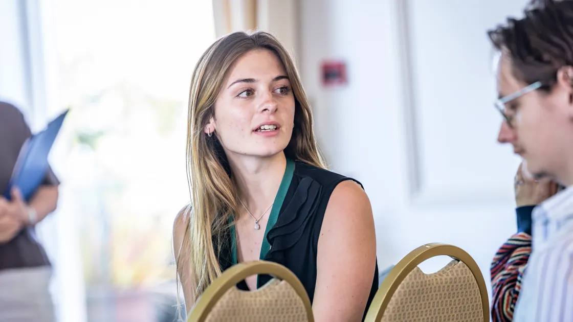 Mia Edgworth at the Gradroutes Guernsey event at Les Cotils where students and graduates were invited to this event showcasing careers and economic opportunities on-island for returning students.