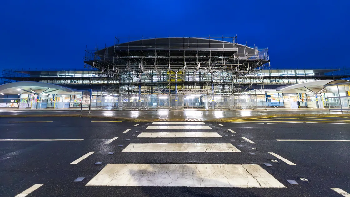 Scaffolding has covered the terminal since Christmas 2024 but there has since been little clarity about when it might come down.