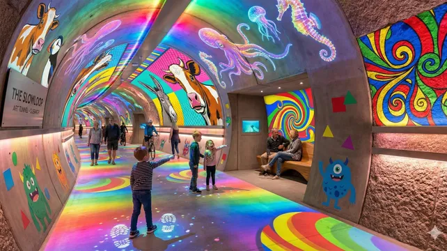 Idea for a public ‘art tunnel’ from Bridge to Brehon Tower