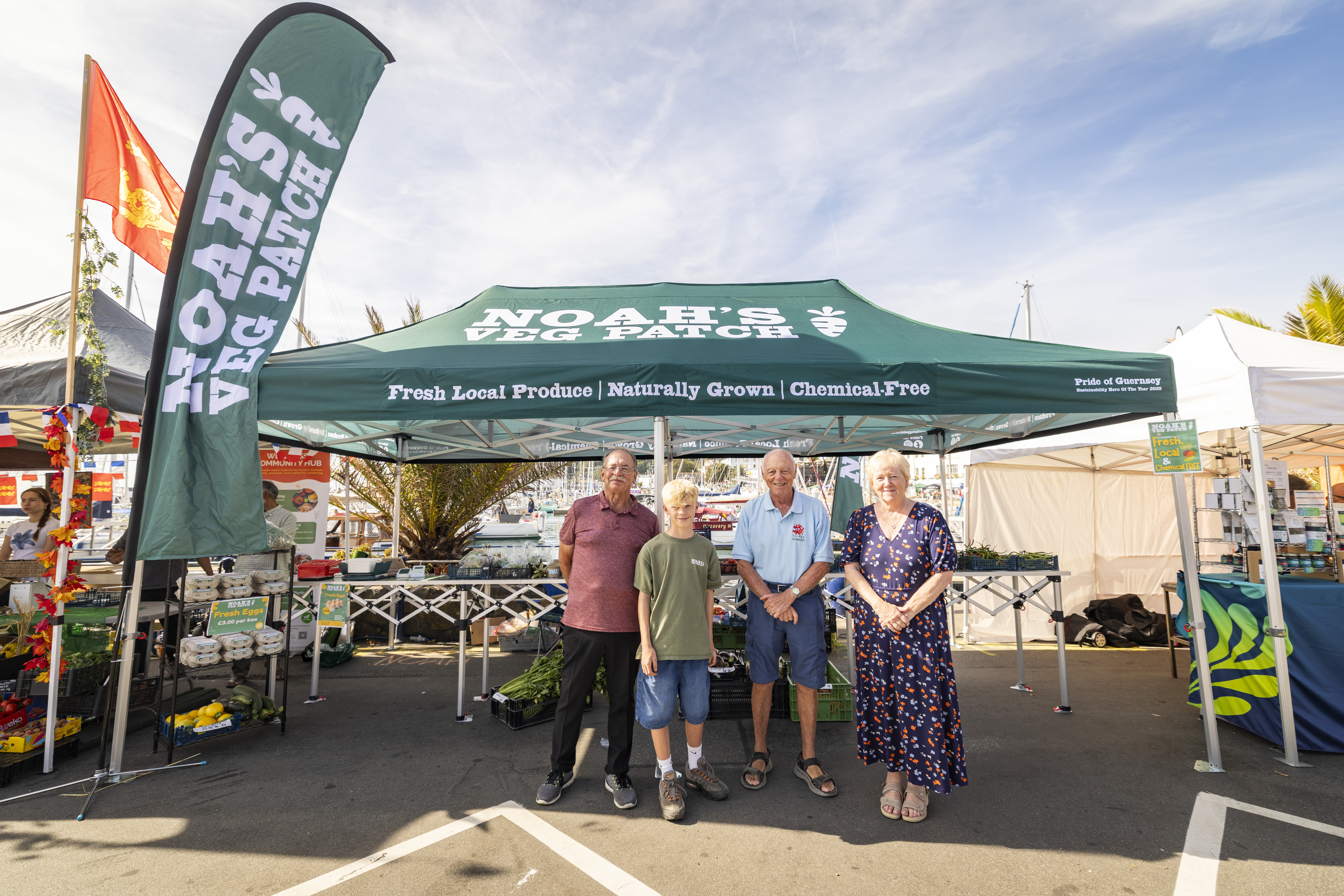 Floral Guernsey sponsors gazebo for young grower