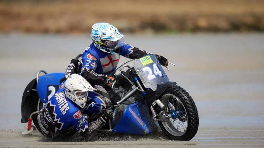 Riders racing for British titles on Guernsey sands