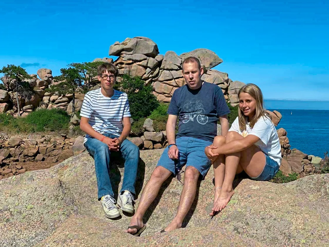 Camping with the kids.