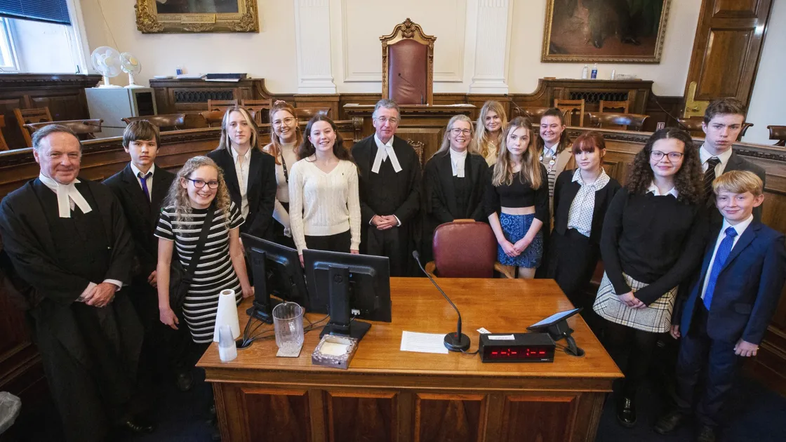 Saturday's Youth States debate was presided over by the Bailiff and Deputy Bailiff. (Picture by Luke Le Prevost, 32733427)