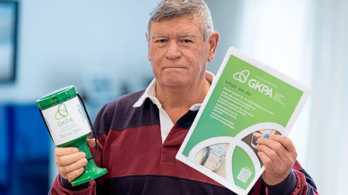 Kidney patient Dave Smith is now a keen fundraiser and chairman of the local Kidney Patients Association