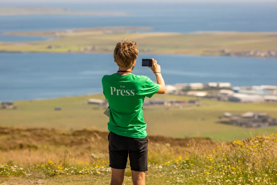 GP sport reporter Jamie Ingrouille taking in the stunning scenery in Orkney ahead of the 2025 Island Games