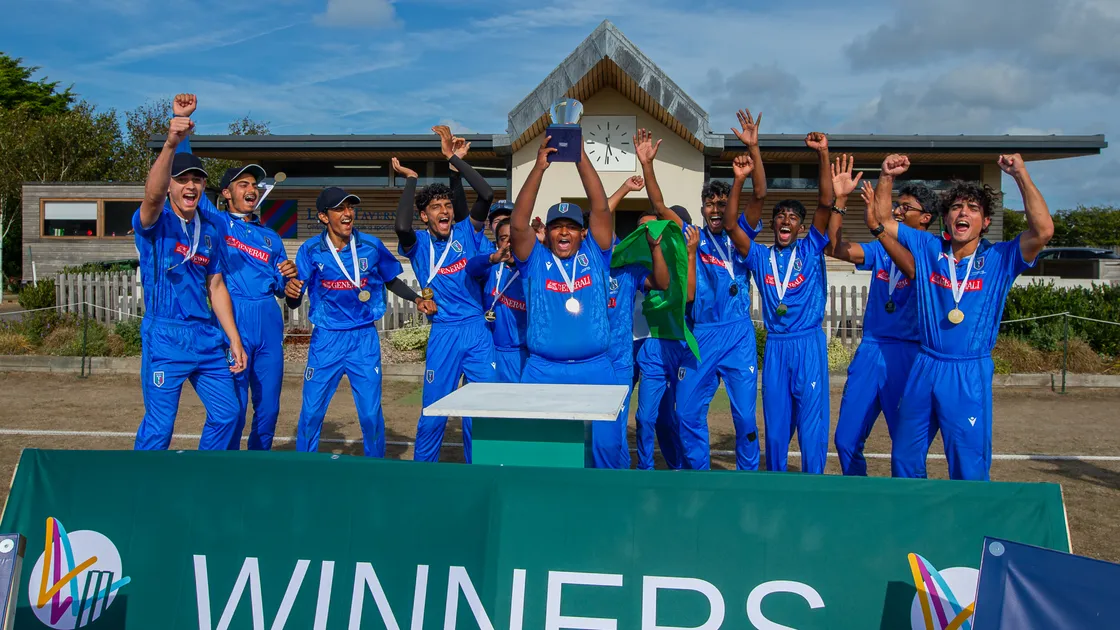 Italy lift the ICC Men’s U19 Cricket World Cup Europe Division Two trophy yesterday at the KGV.