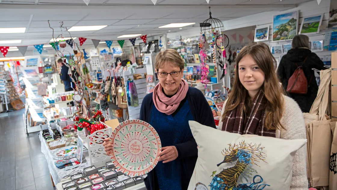 Cadeaux Gift Shop manager Maren Shrigley, left, and shop assistant Megan Buckholt. (32808077)