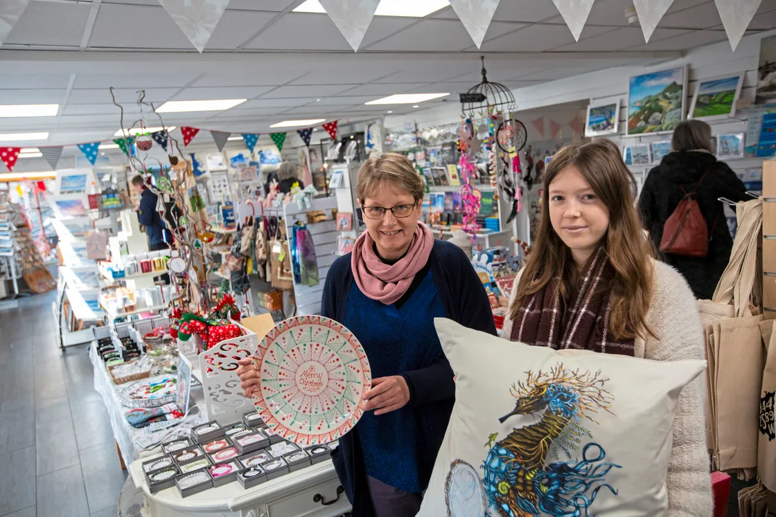 Cadeaux Gift Shop manager Maren Shrigley, left, and shop assistant Megan Buckholt. (32808077)