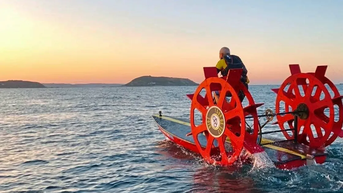 Graham bikes it to Herm in 45 minutes