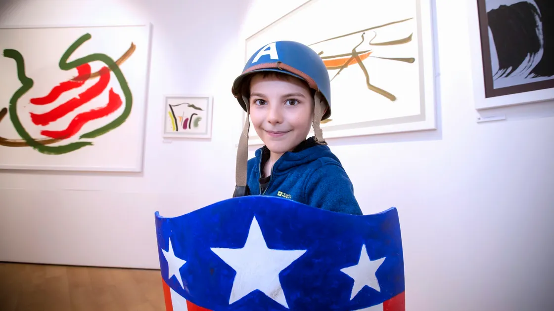 Reilly Bisson, 10, dressed as Captain America. (28734622)