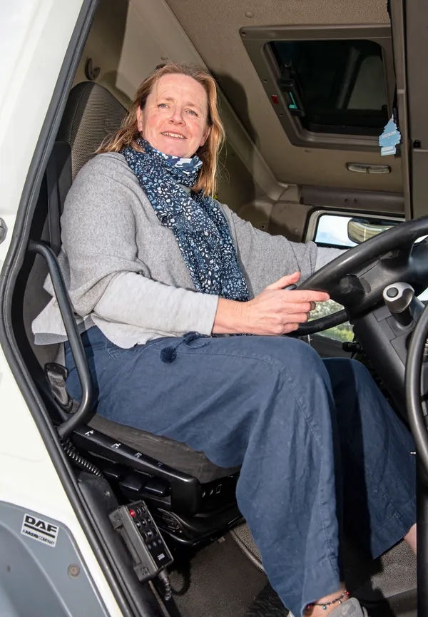Jennifer Merrett the chairwoman of the recently-formed Road Safety Alliance took a look herself from the cab of a HGV. 