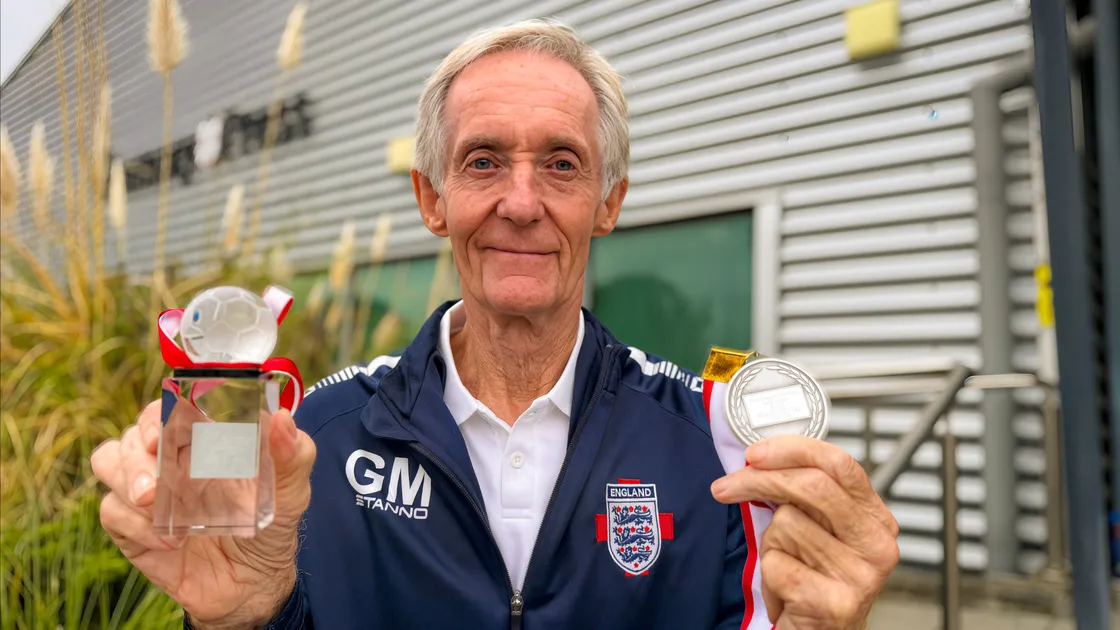 Geoff Martel has just returned from captaining England Over-75s in a tournament in Japan