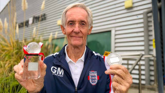 Geoff Martel on playing for England... at 80