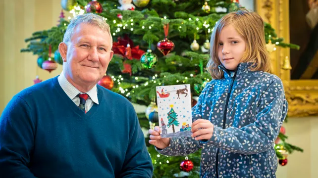 Cressida’s Christmas card wins over Lt-Governor